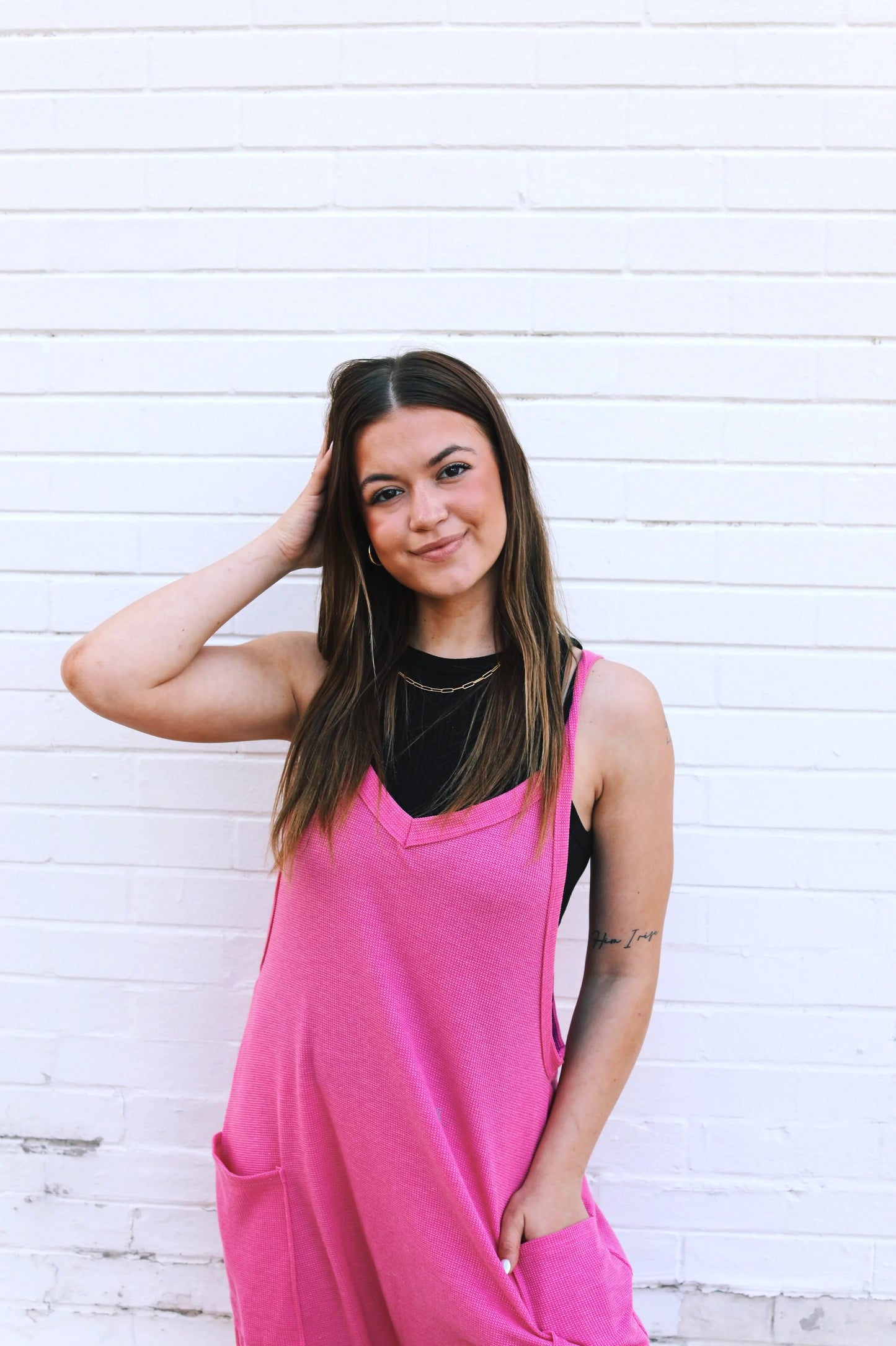Long Romper - Pink