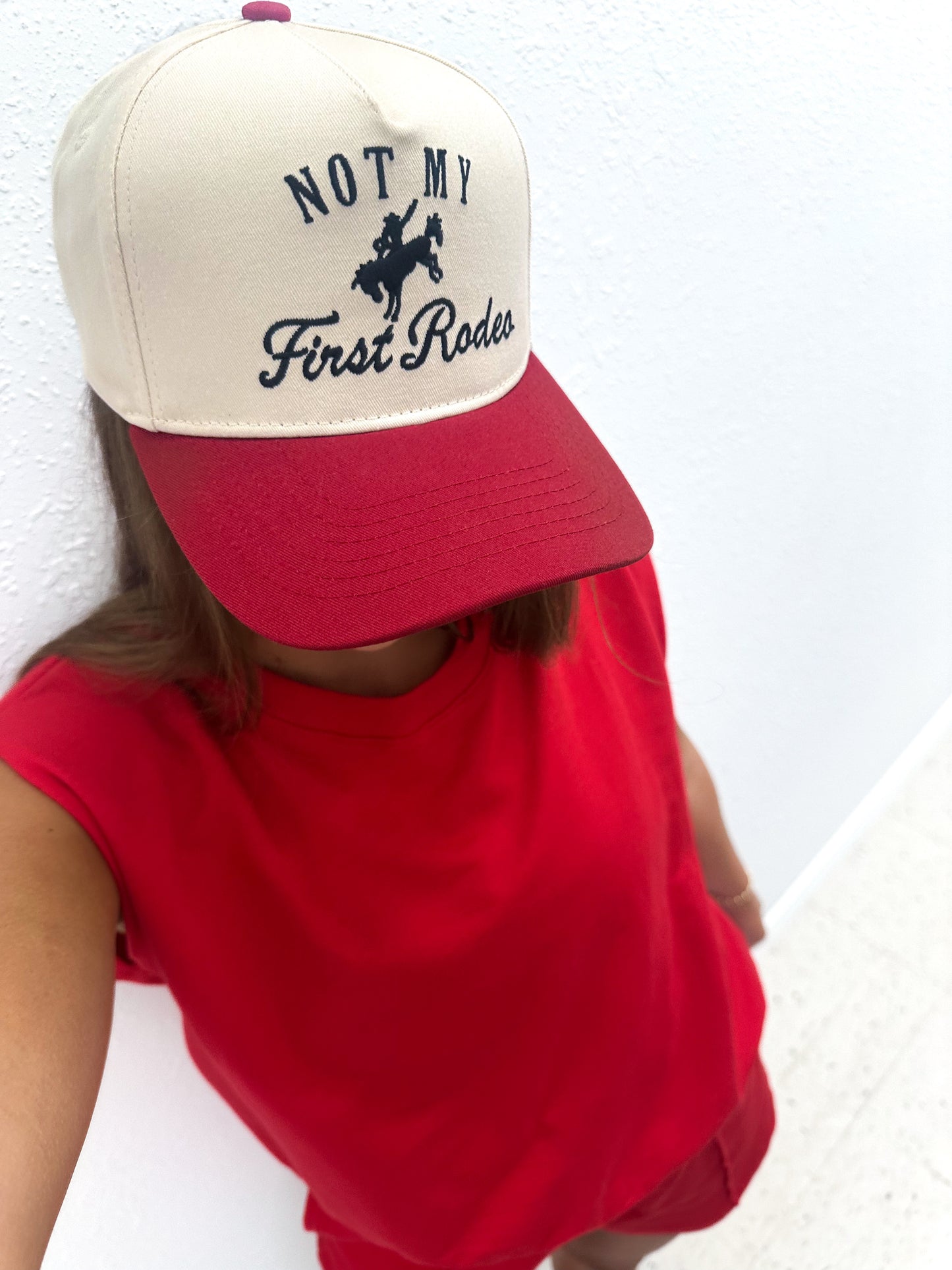 Not My First Rodeo Embroidered Trucker Hat