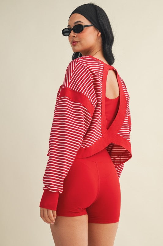 Splitzer Stripe Crew (Cherry)