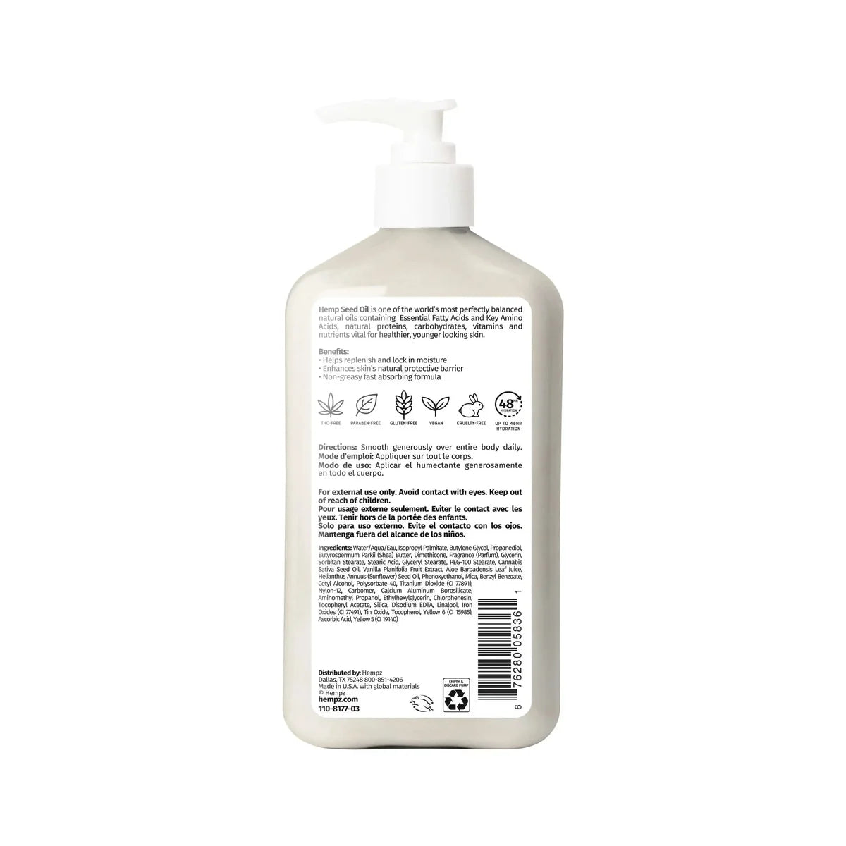 Hempz Lotion - Cotton Candy & Vanilla