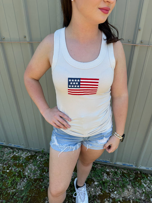 American Flag Tank Top