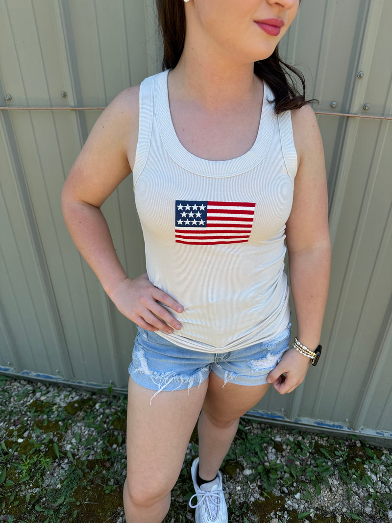 American Flag Tank Top
