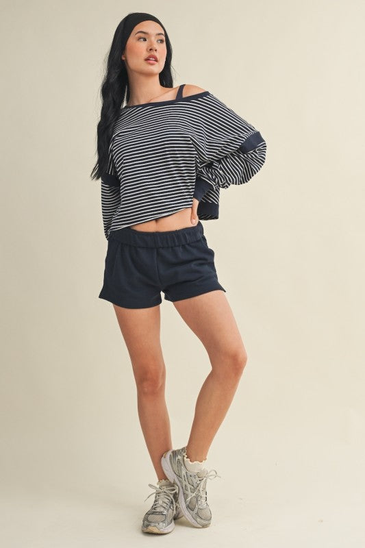 Splitzer Stripe Crew (Navy)
