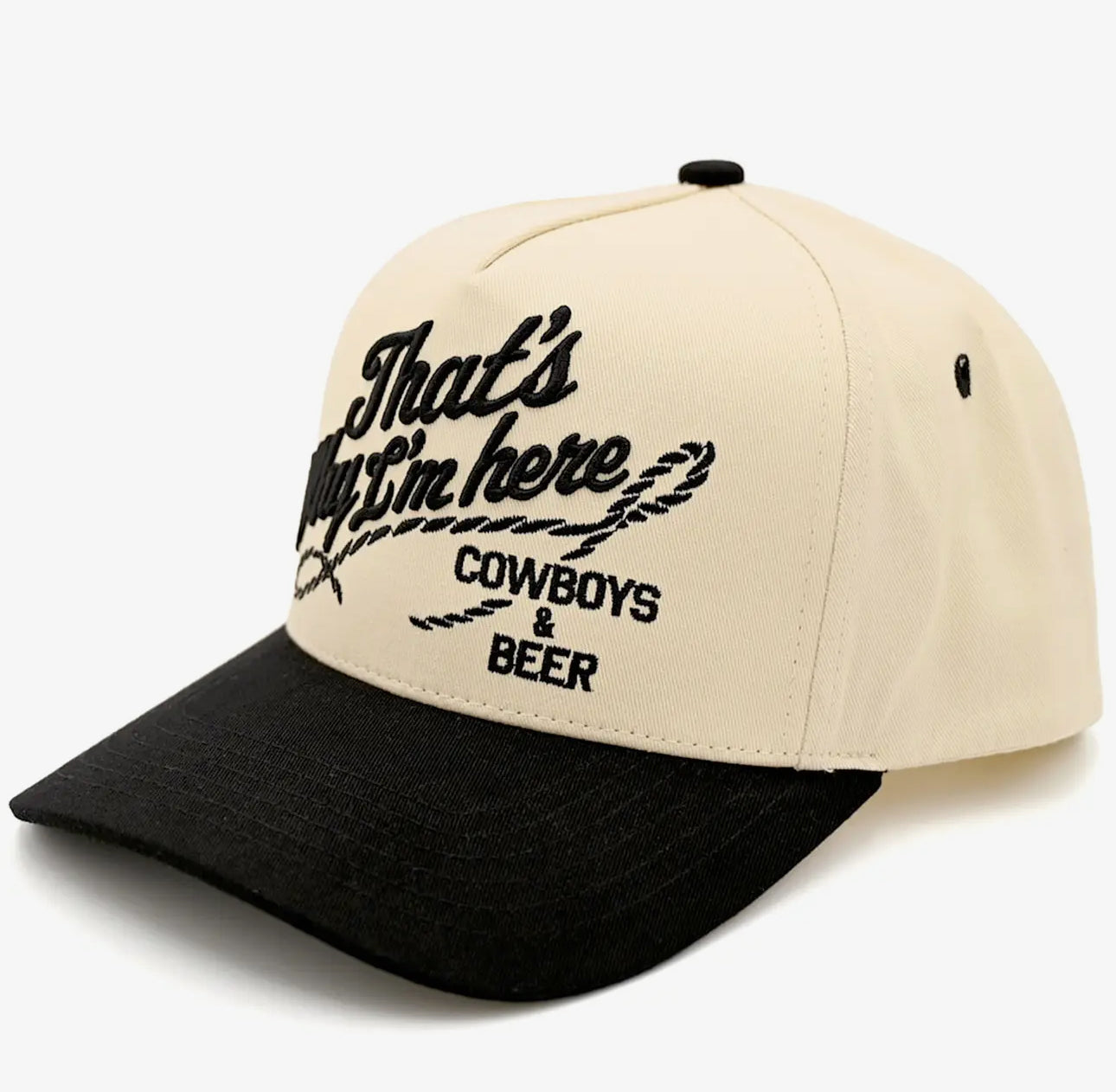 That’s Why I’m Here Embroidered Trucker Hat