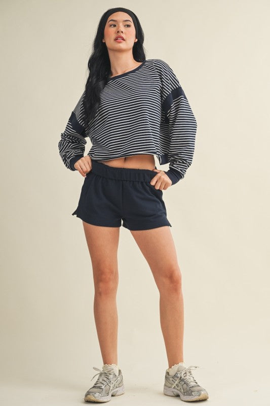 Splitzer Stripe Crew (Navy)