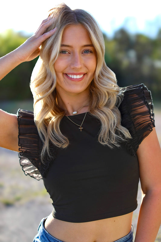 Rally Ruffle Top
