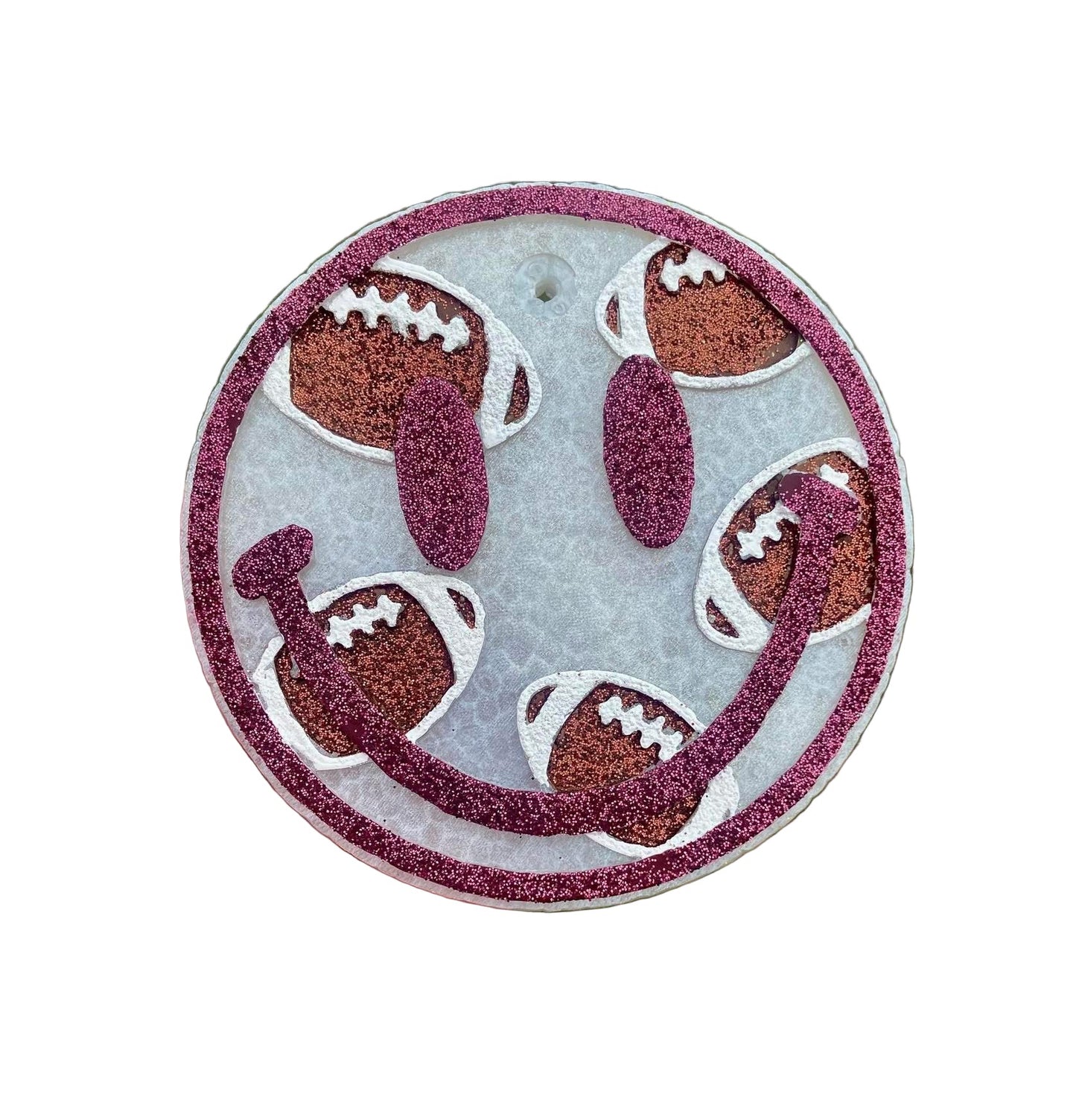 Football Smiley Face Freshie