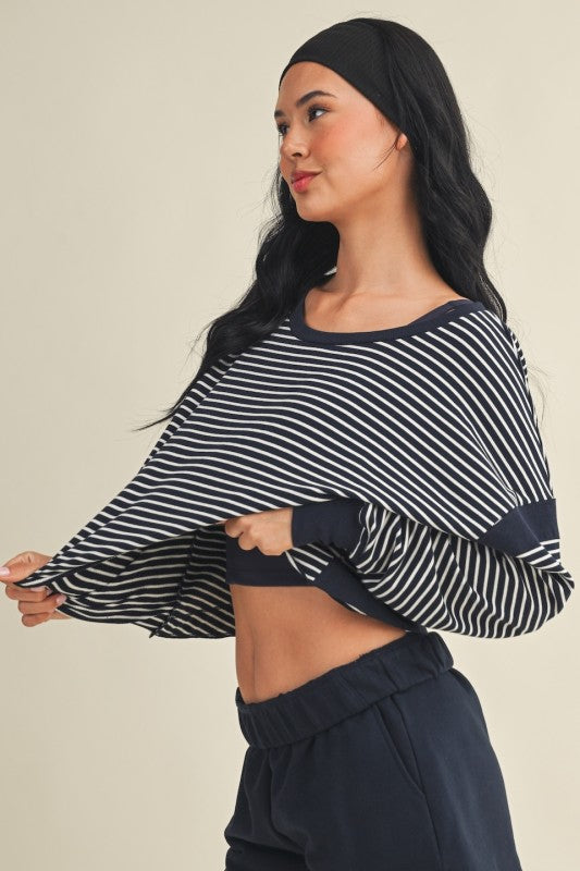 Splitzer Stripe Crew (Navy)