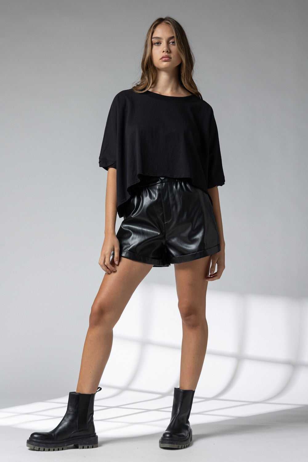 Addison Leather Shorts