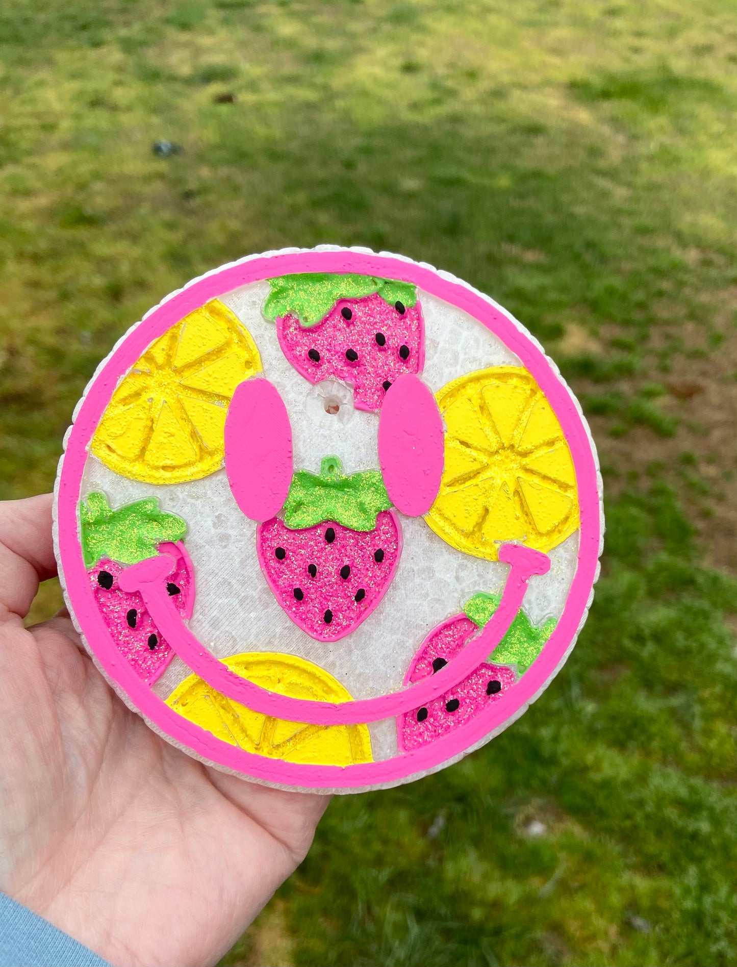 Smiley Face (Lemon/Strawberry) Freshie