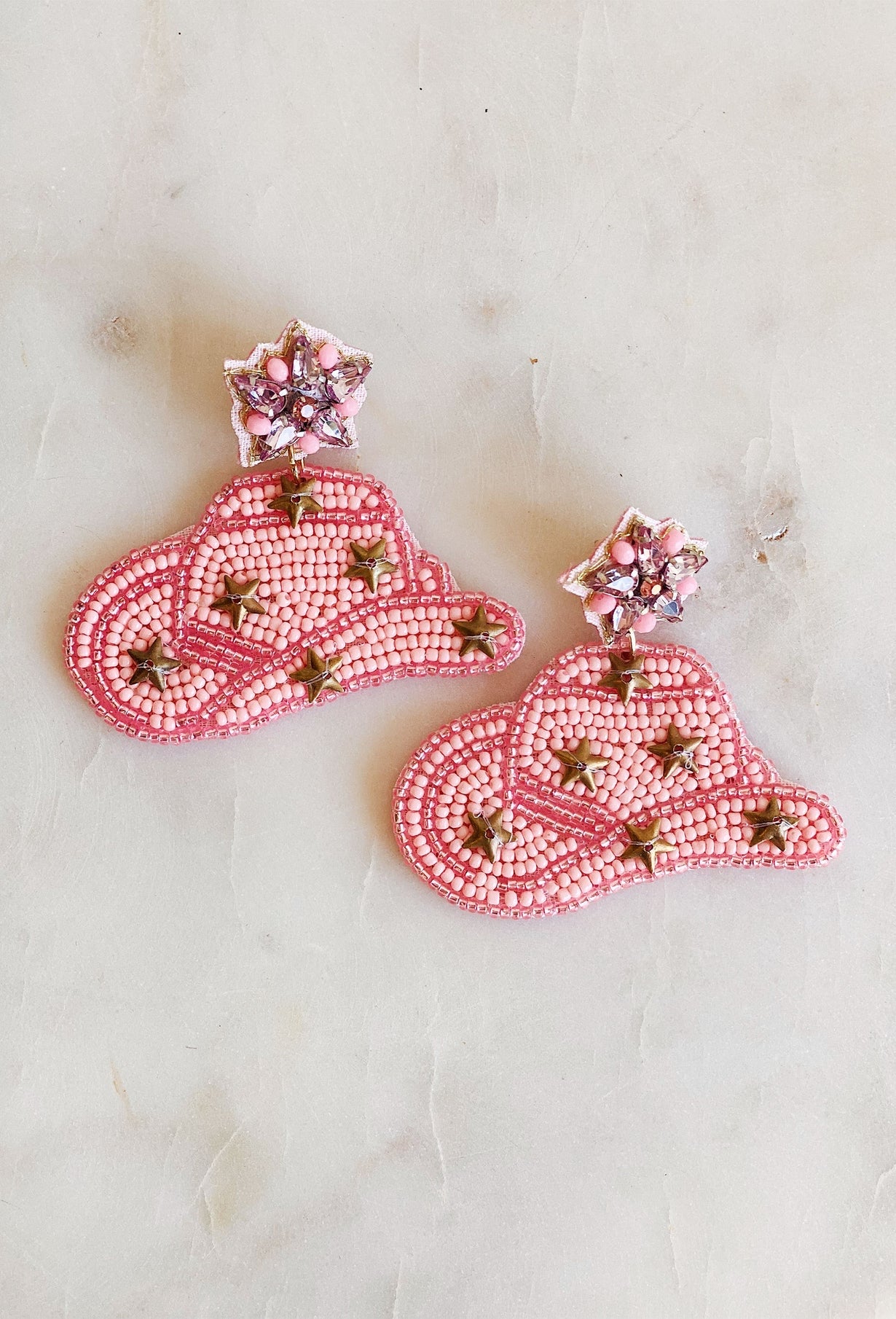 Howdy Cowgirl Beaded Earrings