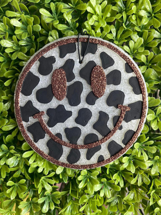 Cow Print - Smiley Face Freshie