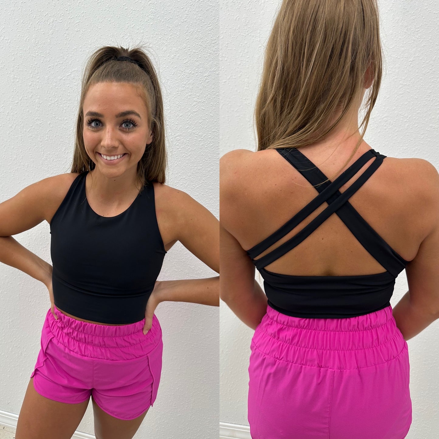 Criss Cross Tank - Black