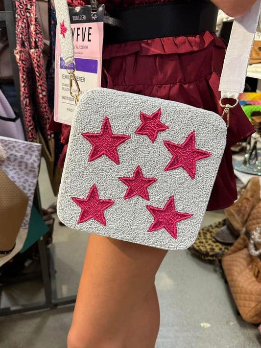 Star Girl Beaded Purse