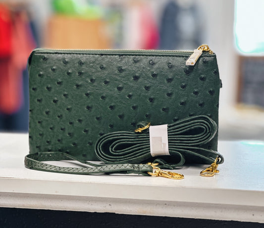 Green Ostrich Purse